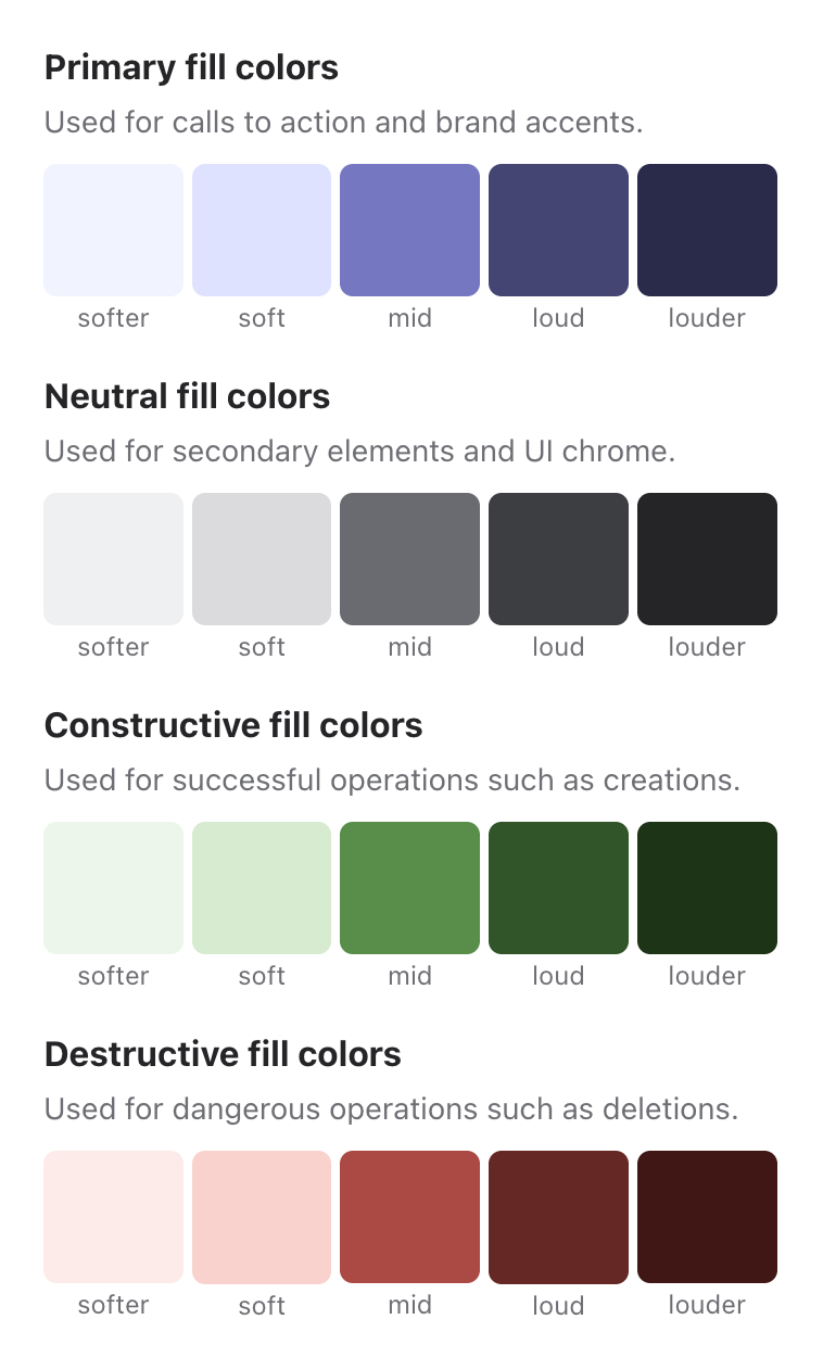 Screenshot of the smaller adaptive palettes